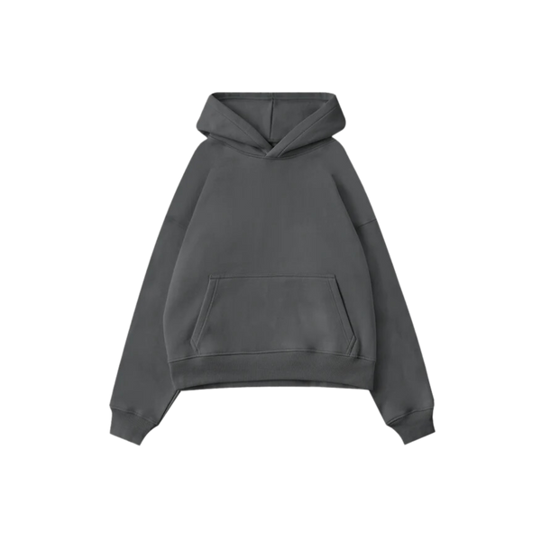 RUMI Charcoal Grey - Box Fit Hoodie