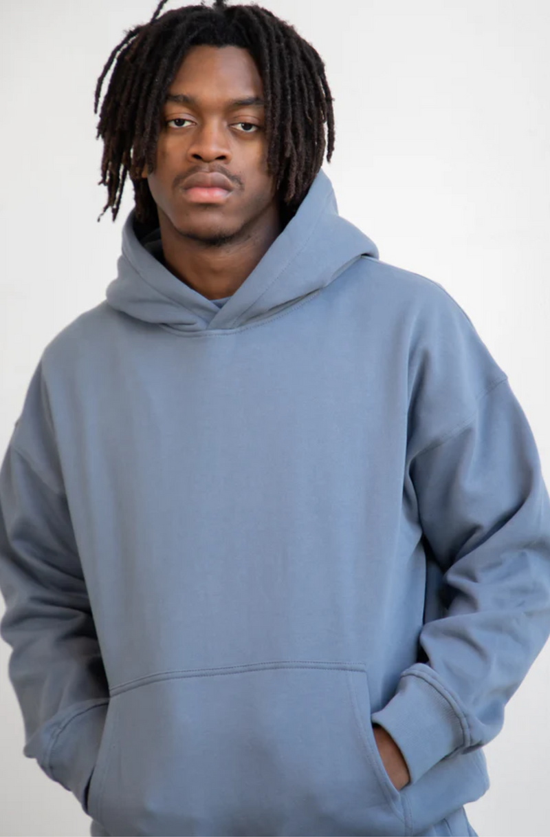 boohooMAN - Dark Slate Oversized Hoodie