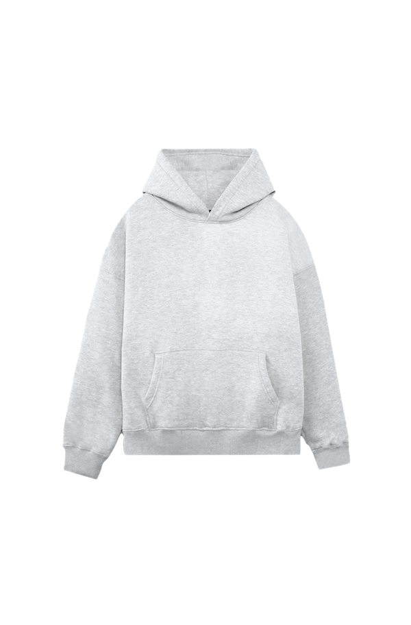 boohooMAN - Grey Marl Oversized Hoodie