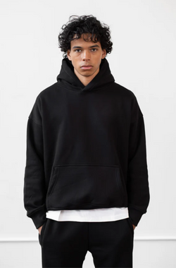 boohooMAN - Black Oversized Hoodie